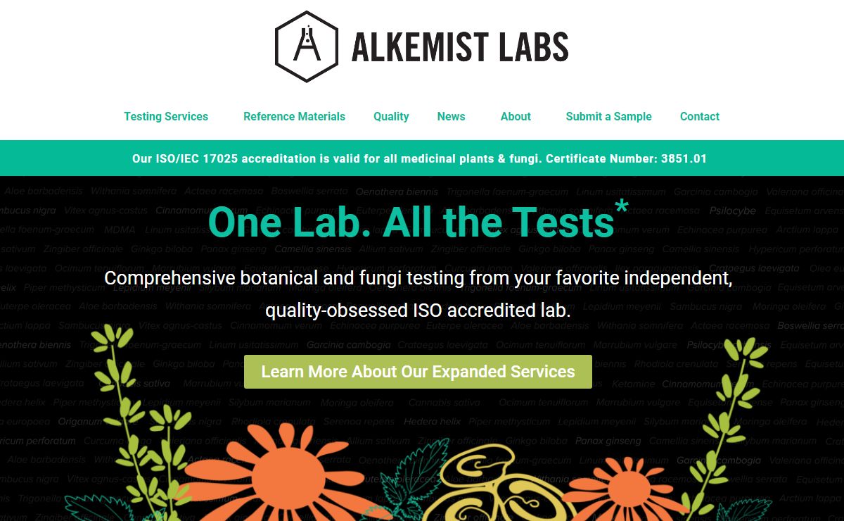 Alkemist Labs - World's Best Botanical and Mushroom Testing Lab