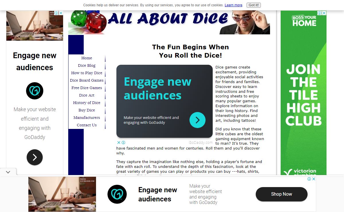 All About Dice: Fun Games, Cool Products and Helpful Instructions