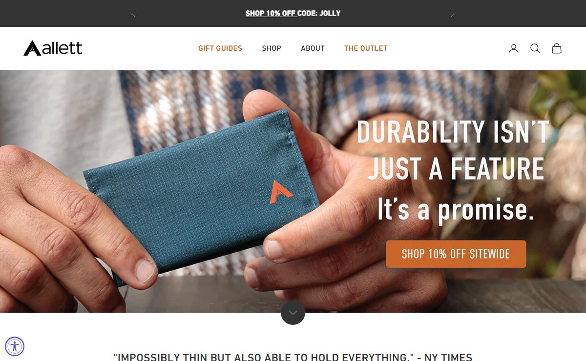 Slim Wallets with RFID Blocking Technology - Allett Wallets