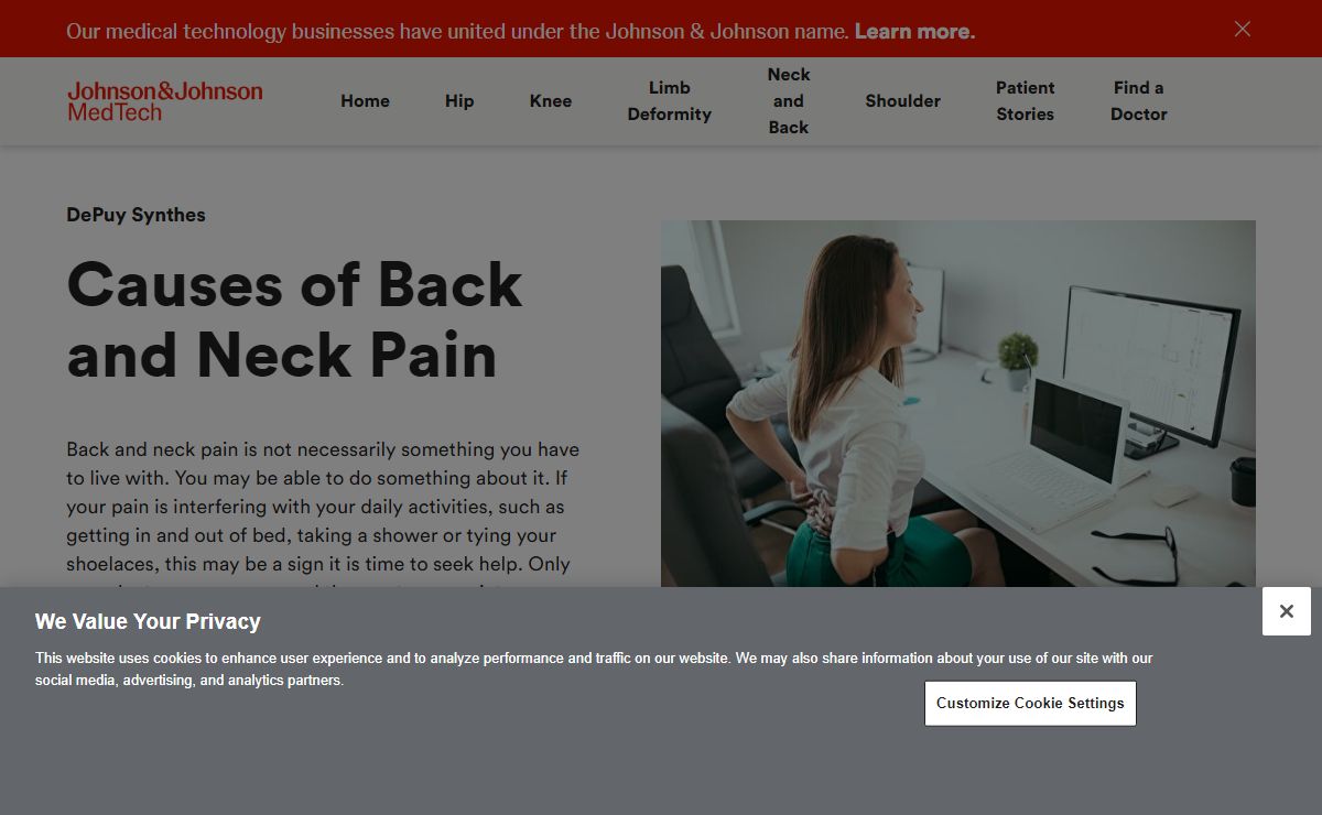 Causes of Back and Neck Pain | DePuy Synthes