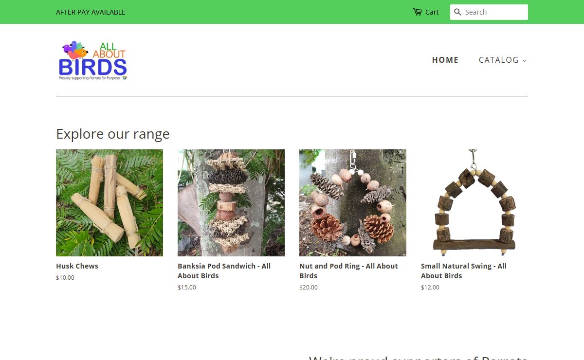 All About Birds | Gold Coast | Bird Toys | Accessories | Food