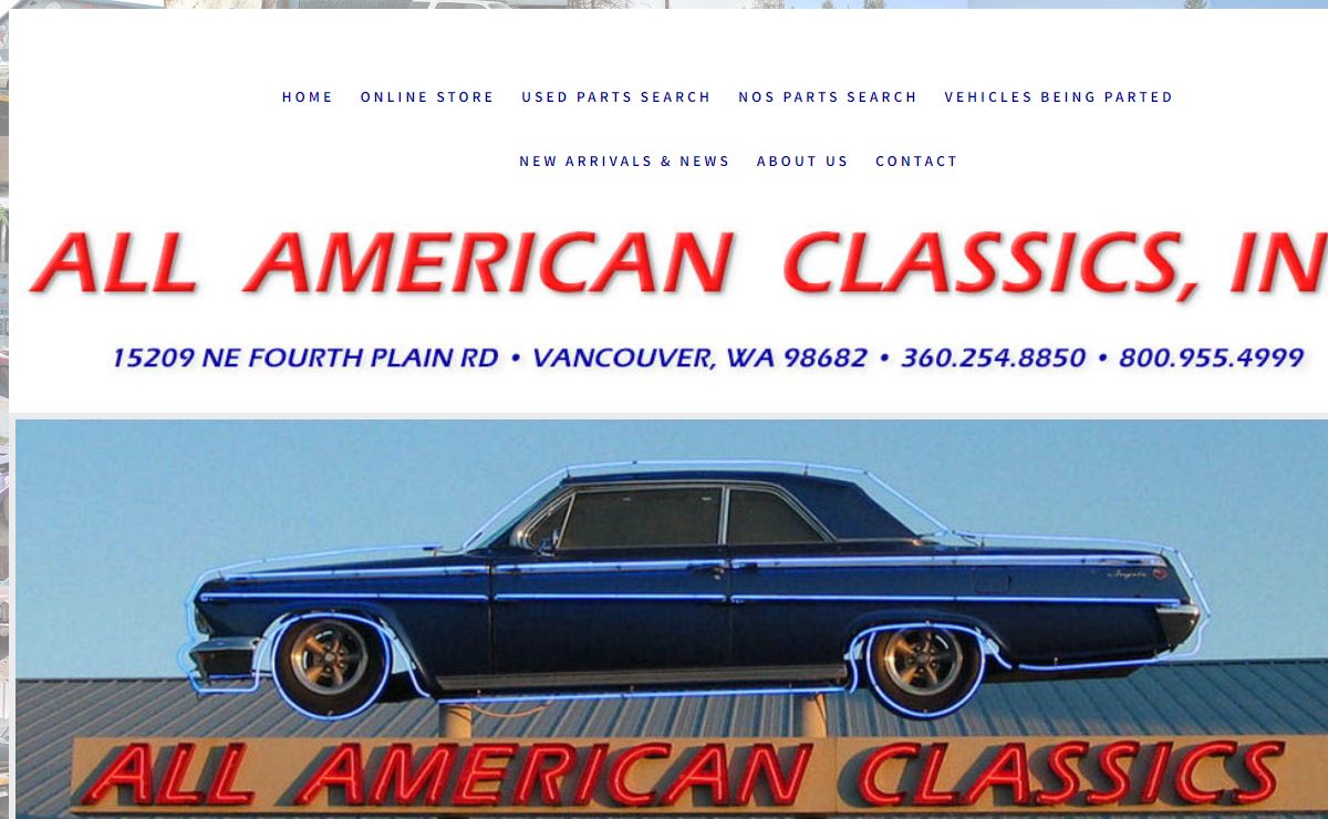 Classic Car Parts Used & NOS | Project Cars | All American Classics