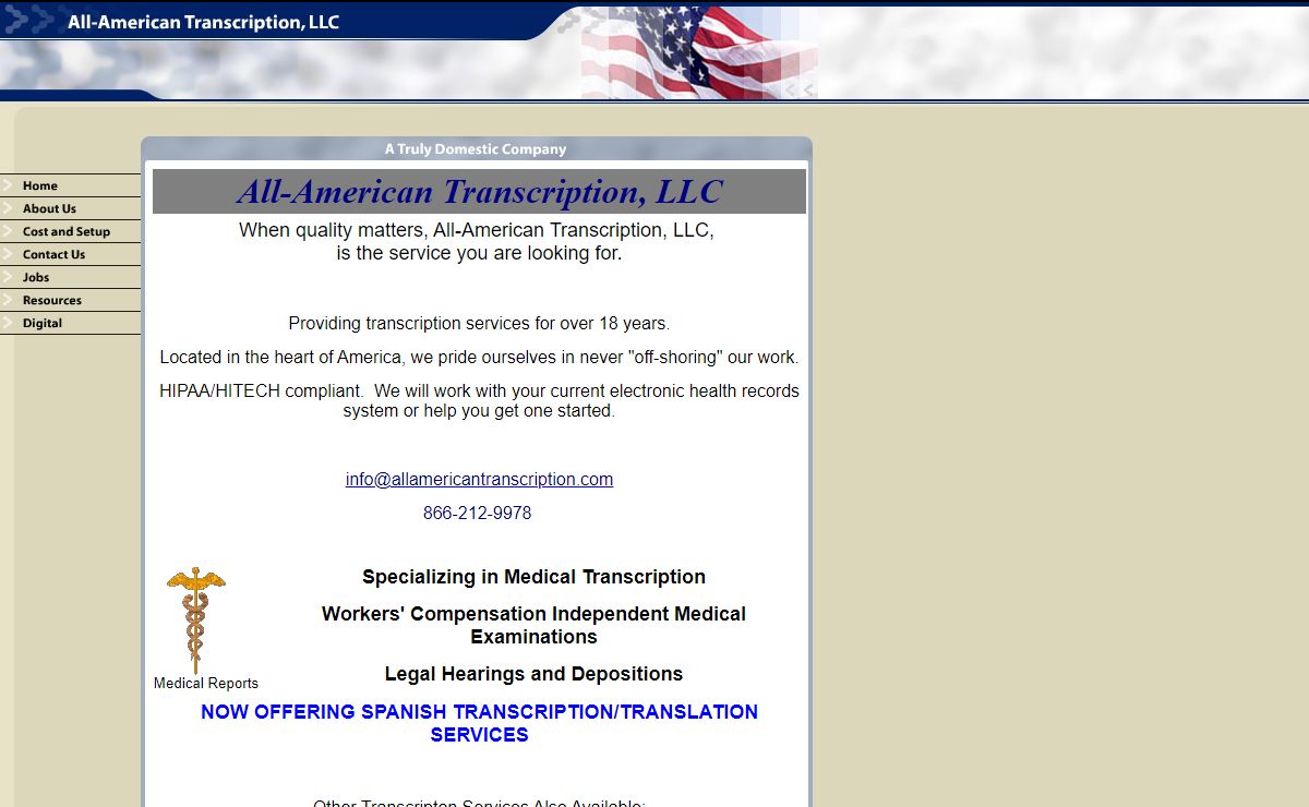 All American Transcription, medical, transcription, service, legal, general, quality