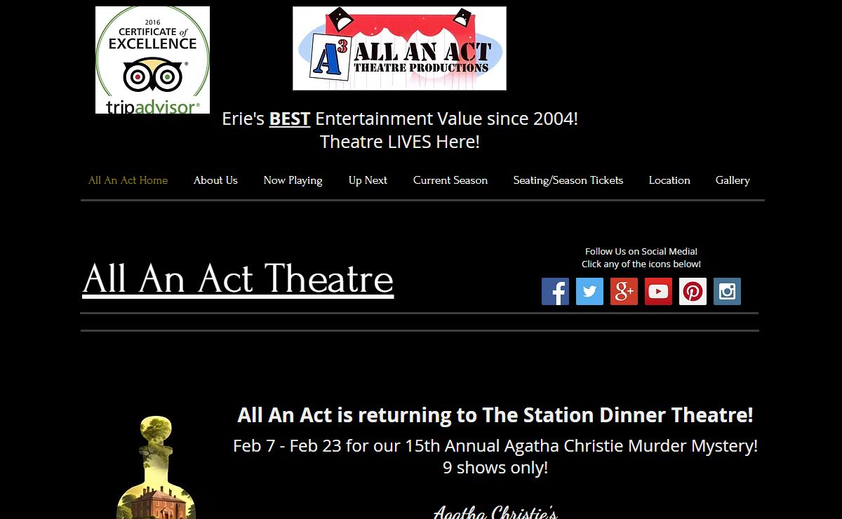 All An Act Theatre Productions, Erie PA