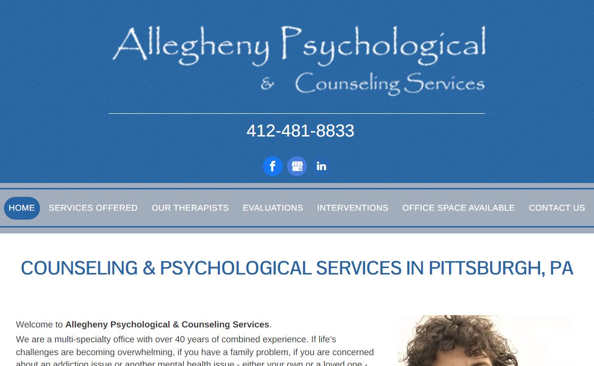 Psychological Therapy — Pittsburgh, PA — Allegheny Psychological & Counseling Services