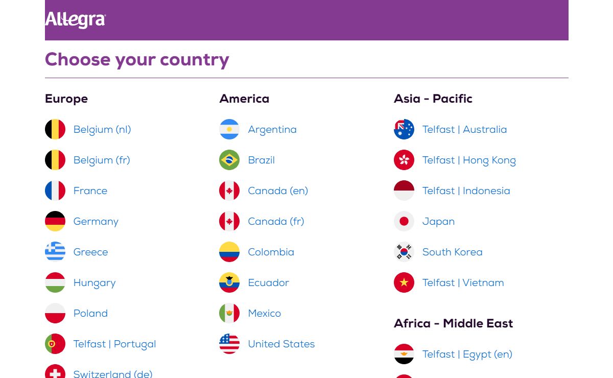 Choose Your Country