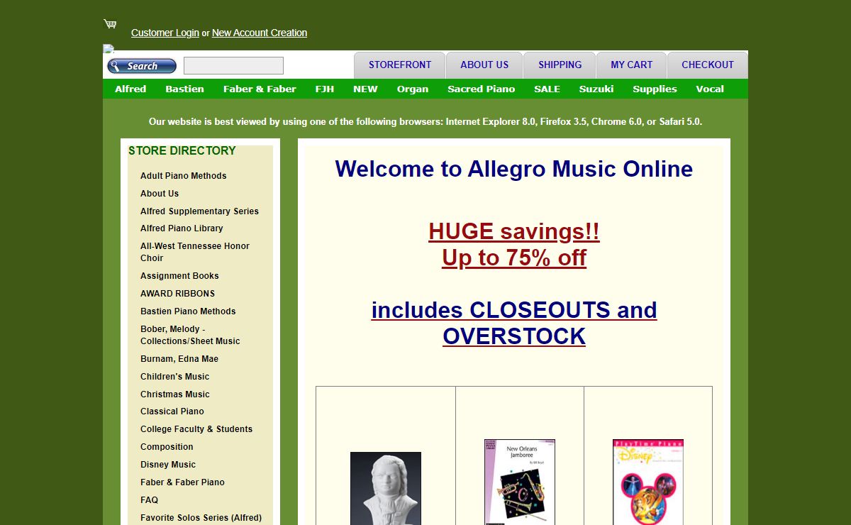 Allegro Music Online