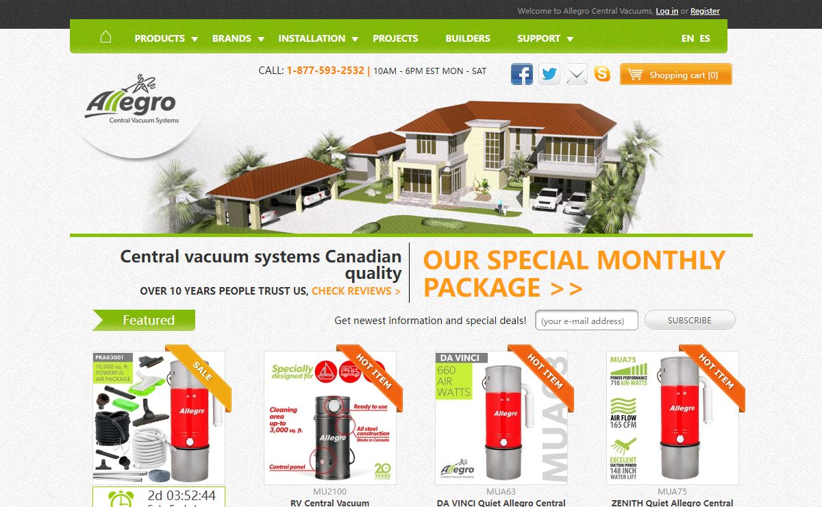 Allegro Central Vacuum Systems Inc.