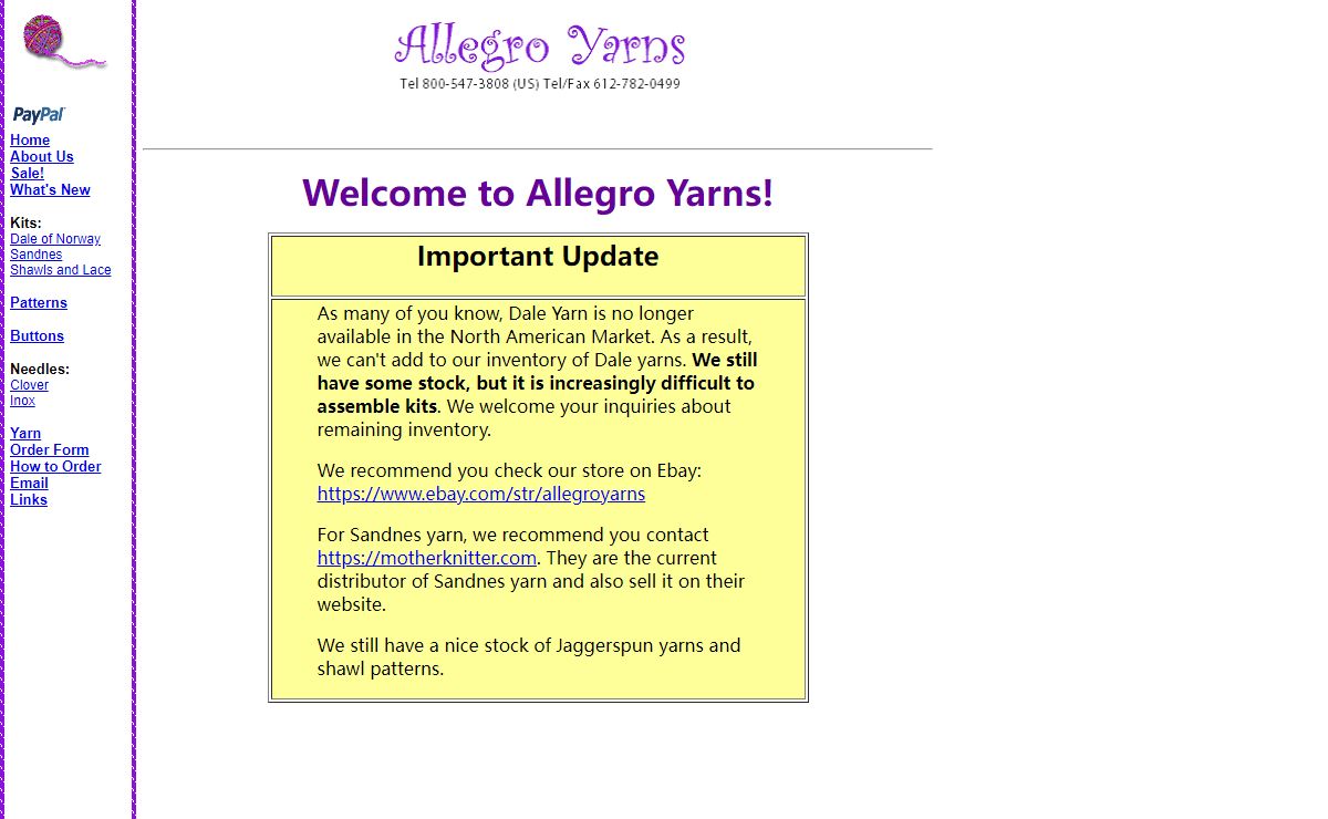 Allegro Yarns