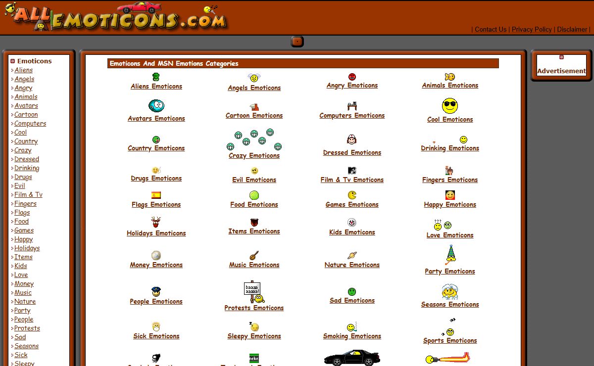 MSN Emotions & Emoticons