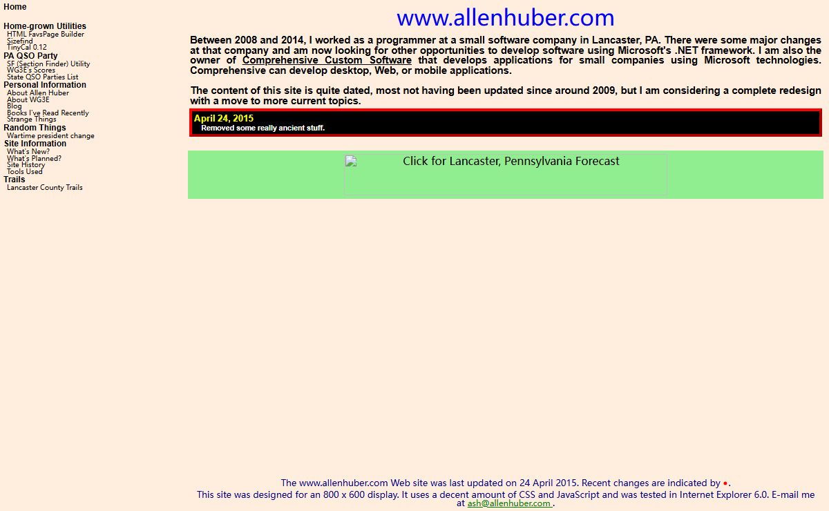 www.allenhuber.com - Allen S. Huber