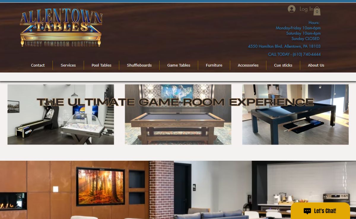 Sell Pool Tables | Allentown Tables | United States