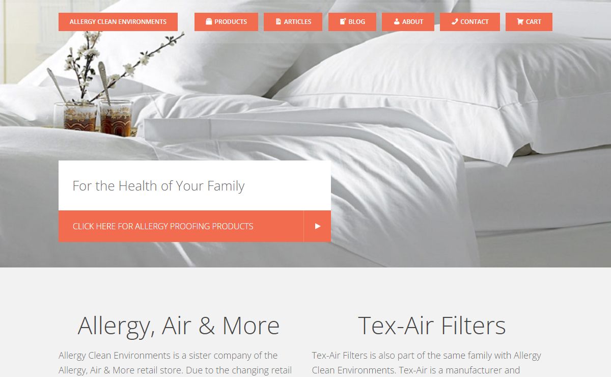 Allergy Clean Environments | Allergy Proofing Products