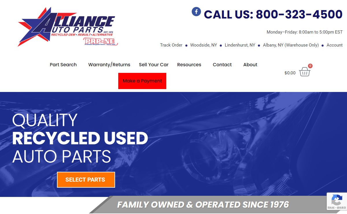 Premium Used Auto Parts | 100 Years Experience | Alliance Auto Parts