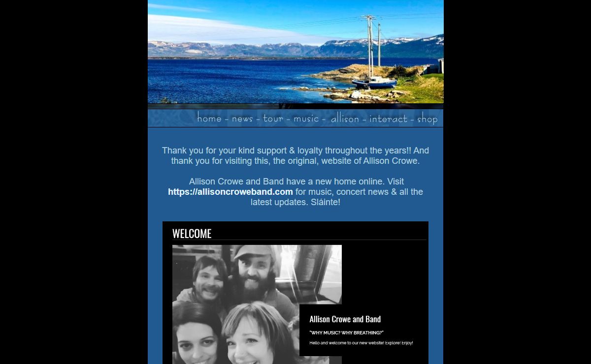 Welcome to Allison Crowe Dot Com! - word on the music, concerts, life of the amazing, exciting, and fun singer, pianist, songwriter, guitarist, composer and arranger from Nanaimo and Corner Brook, Canada, music, lyrics, auteure-compositrice-interprète