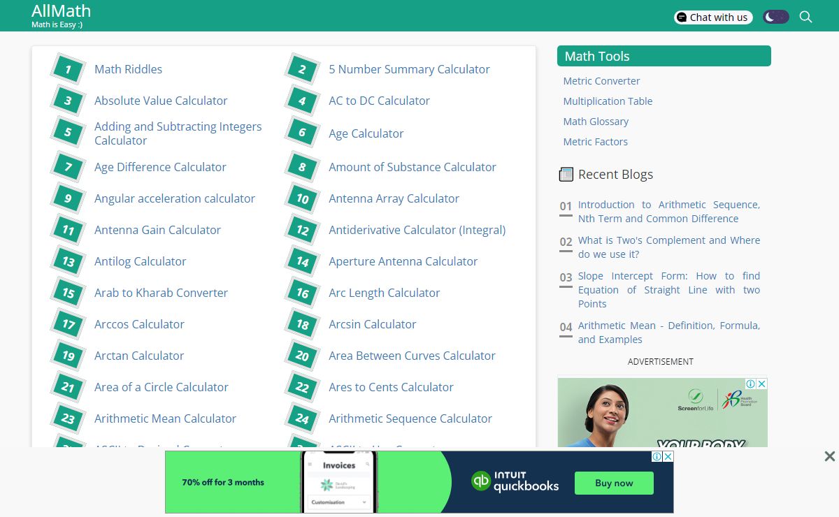 AllMath - Math is Easy :)