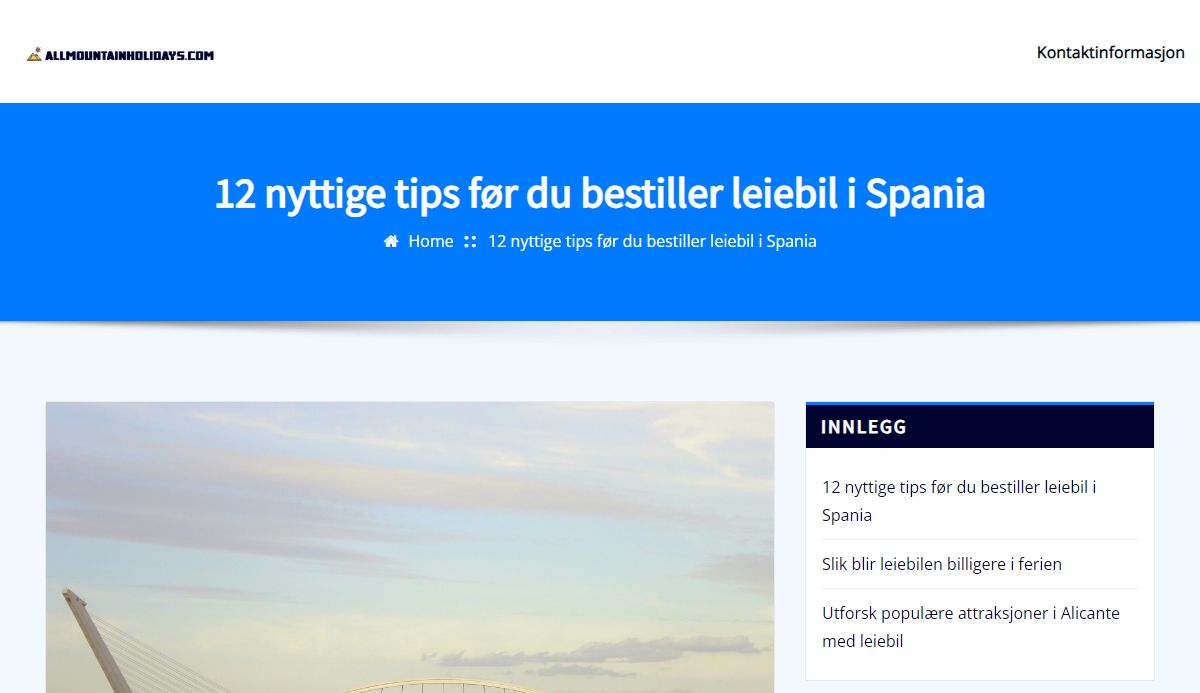 Allmountain Holidays Billeie og Leiebil