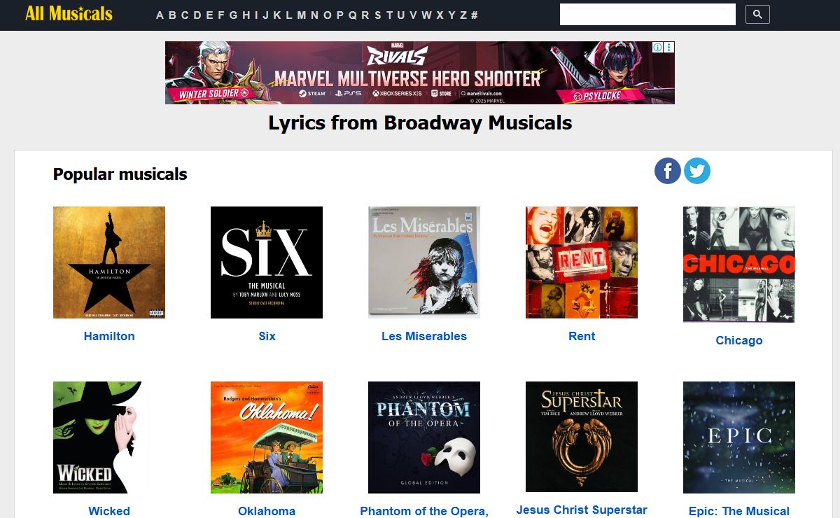 Musical Lyrics | Broadway Musicals