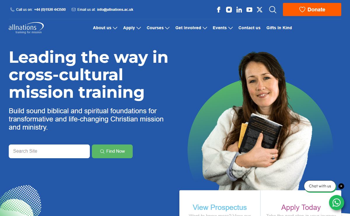 Cross-Cultural Mission Training | All Nations Christian College