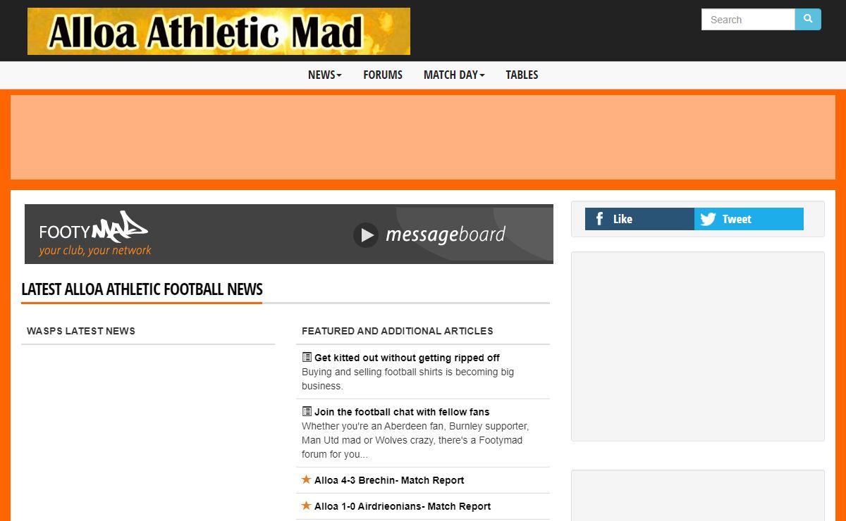 Alloa Athletic News -