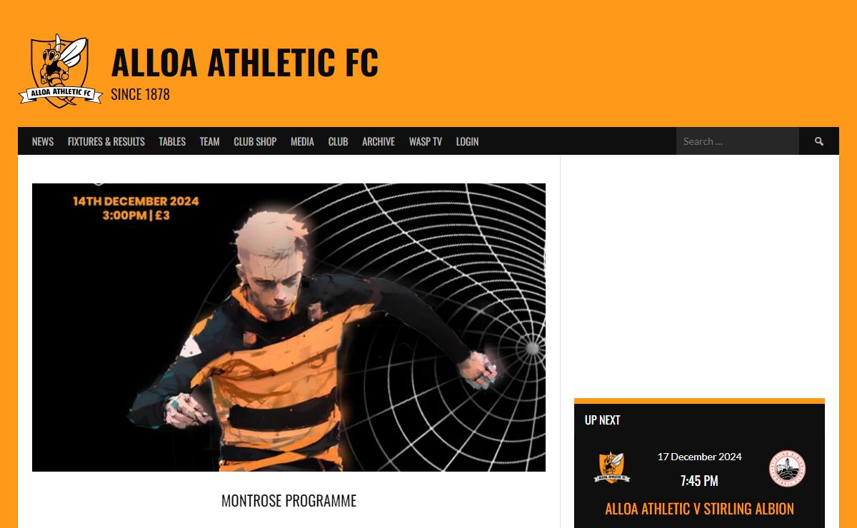 Home - Alloa Athletic FC