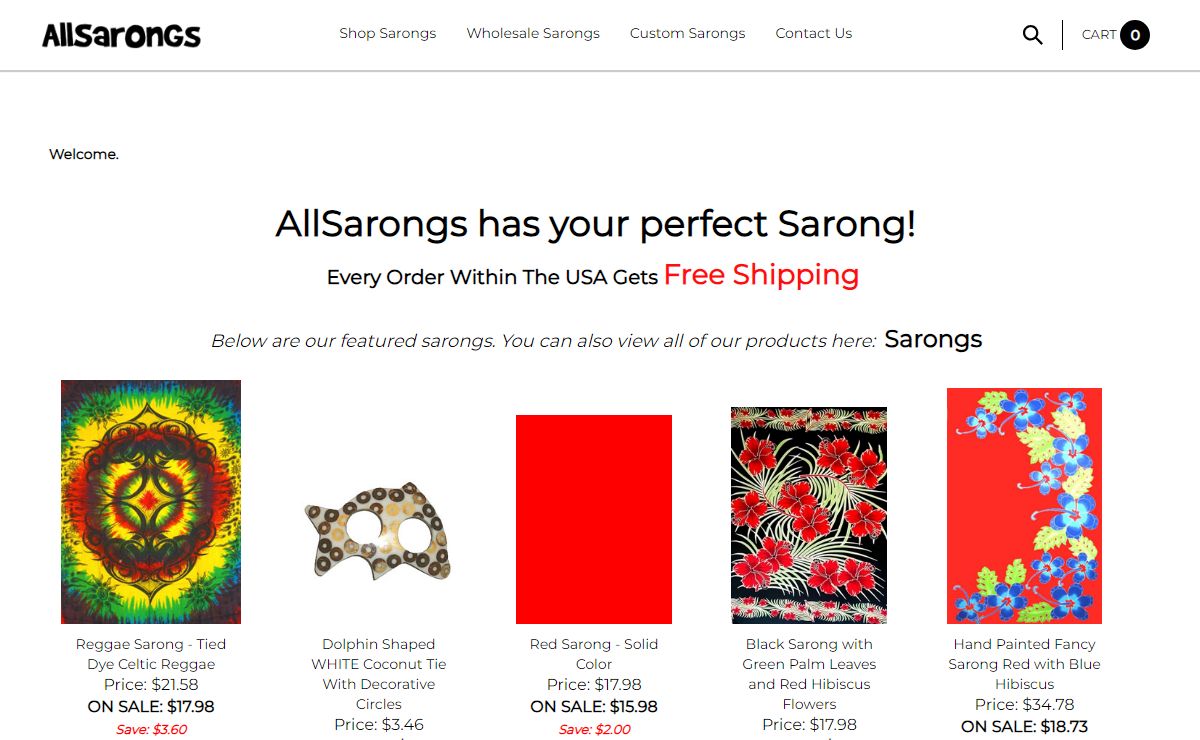 AllSarongs: Quality Sarong Collection - Sarongs for Every Style