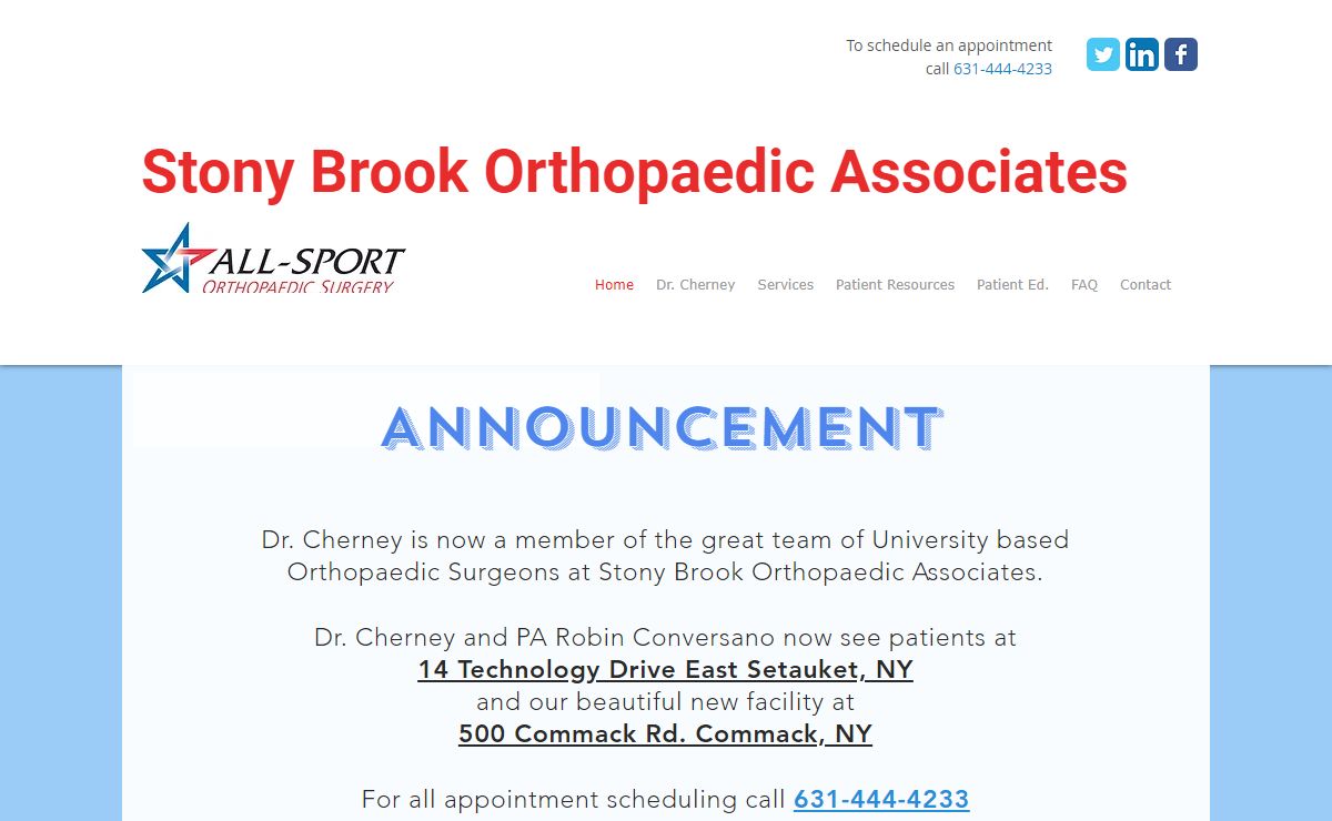 All-Sport Orthopaedic Surgery | Dr. Stuart Cherney