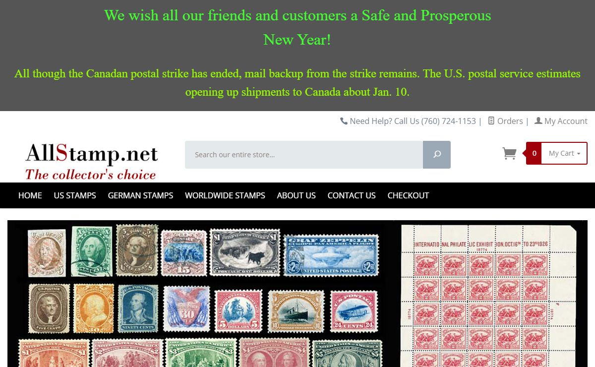 United States Stamps, German Stamps & Worldwide Stamps - Allstamp.net