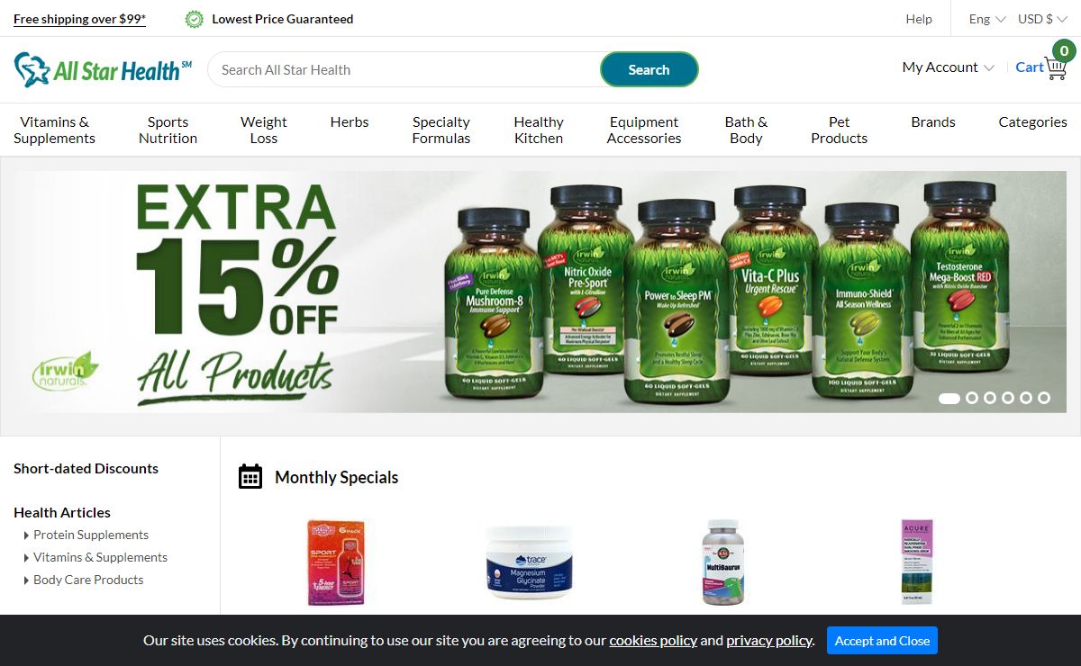 AllStarHealth.com - Discount Vitamins | Nutritional Supplements | Bodybuilding Supplements
