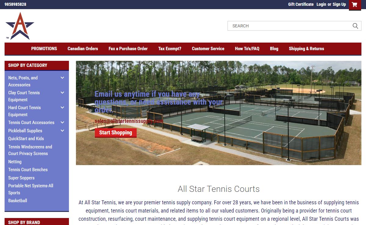 Tennis Court Supplies and Equipment | All Star Tennis Courts