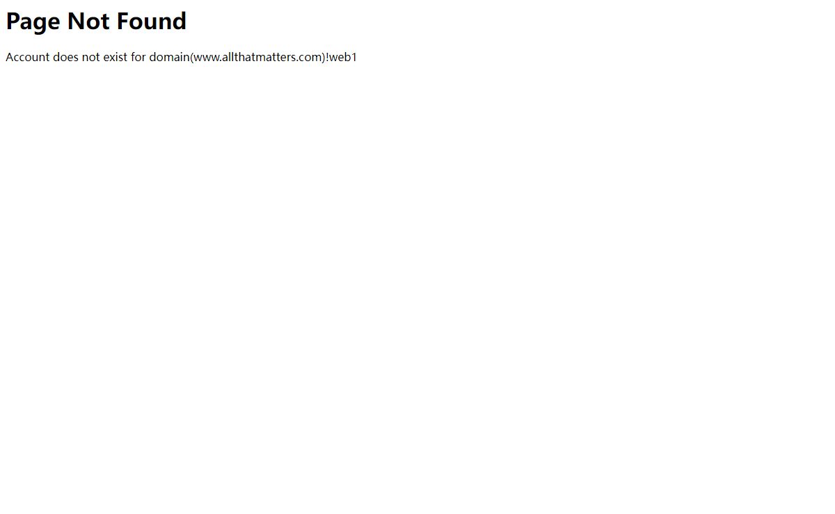 404 Not Found