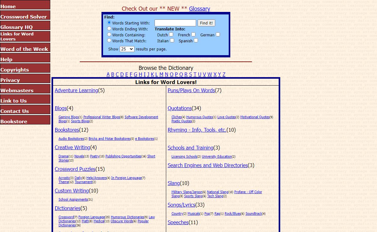 Online Dictionary, Language Guide, Foreign Language and Etymology
