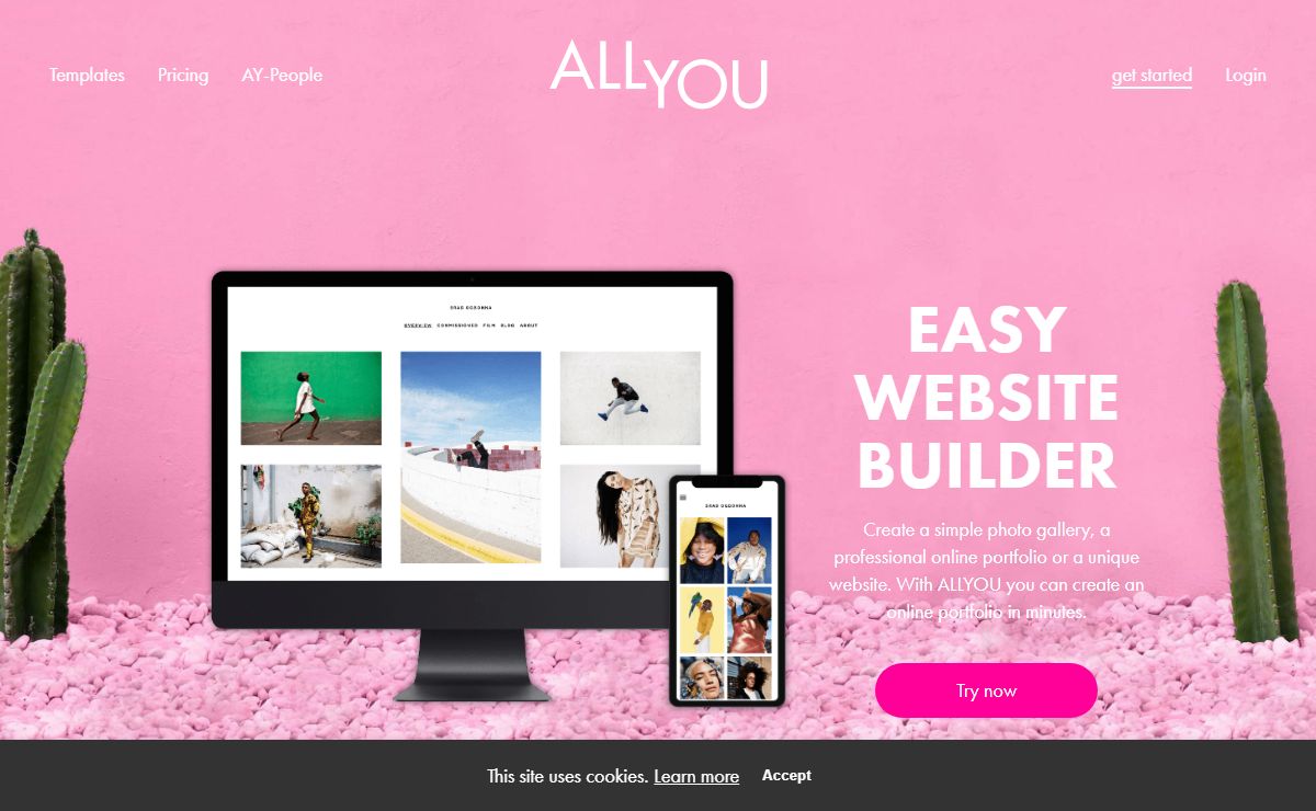 ALLYOU - Online portfolio website builder