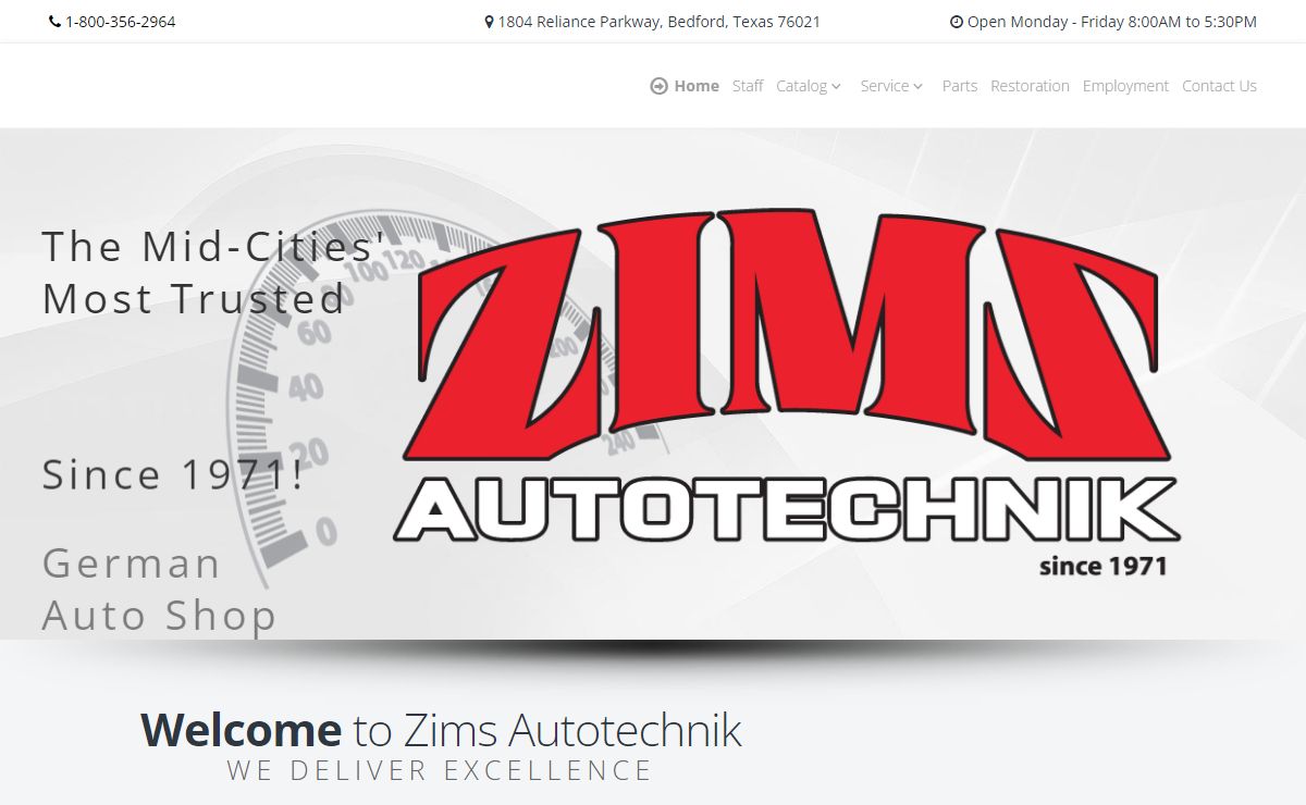 German Auto Repair, Parts & Service For BMW, Mercedes, Porsche: Bedford, TX | Zims Autotechnik