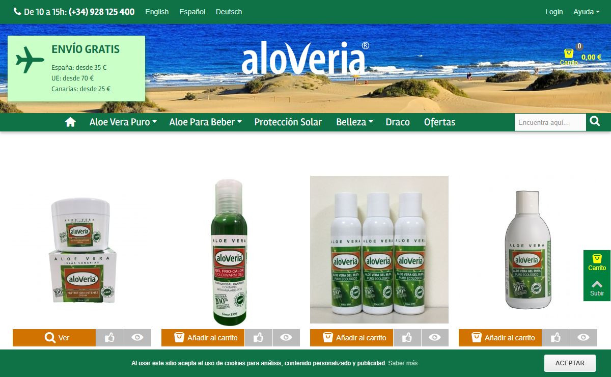 El Aloe Vera Puro de las Islas Canarias - Aloveria