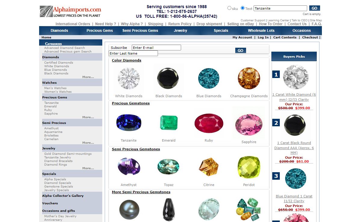 Colored Diamonds, Diamond Jewelry, Gems, Gemstones, Engagement Rings, Earrings, Necklaces - Alpha Imports