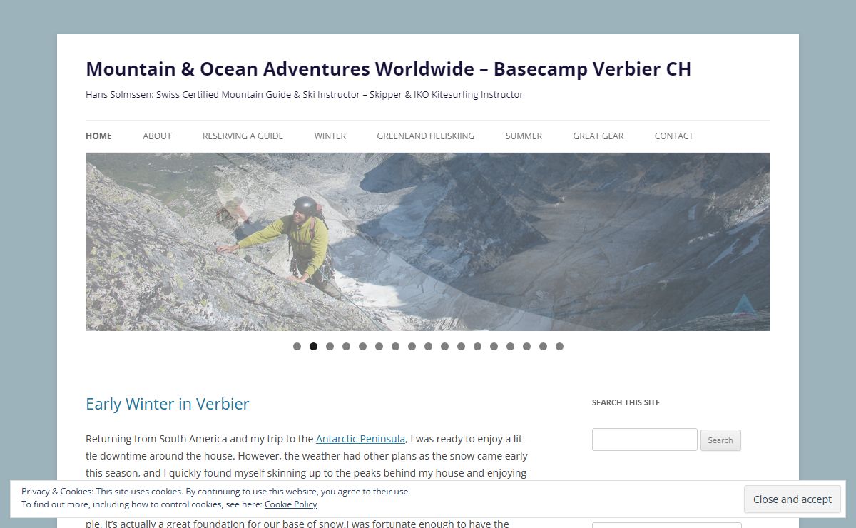 Mountain & Ocean Adventures Worldwide - Basecamp Verbier CH Hans Solmssen's Mountain Adventures