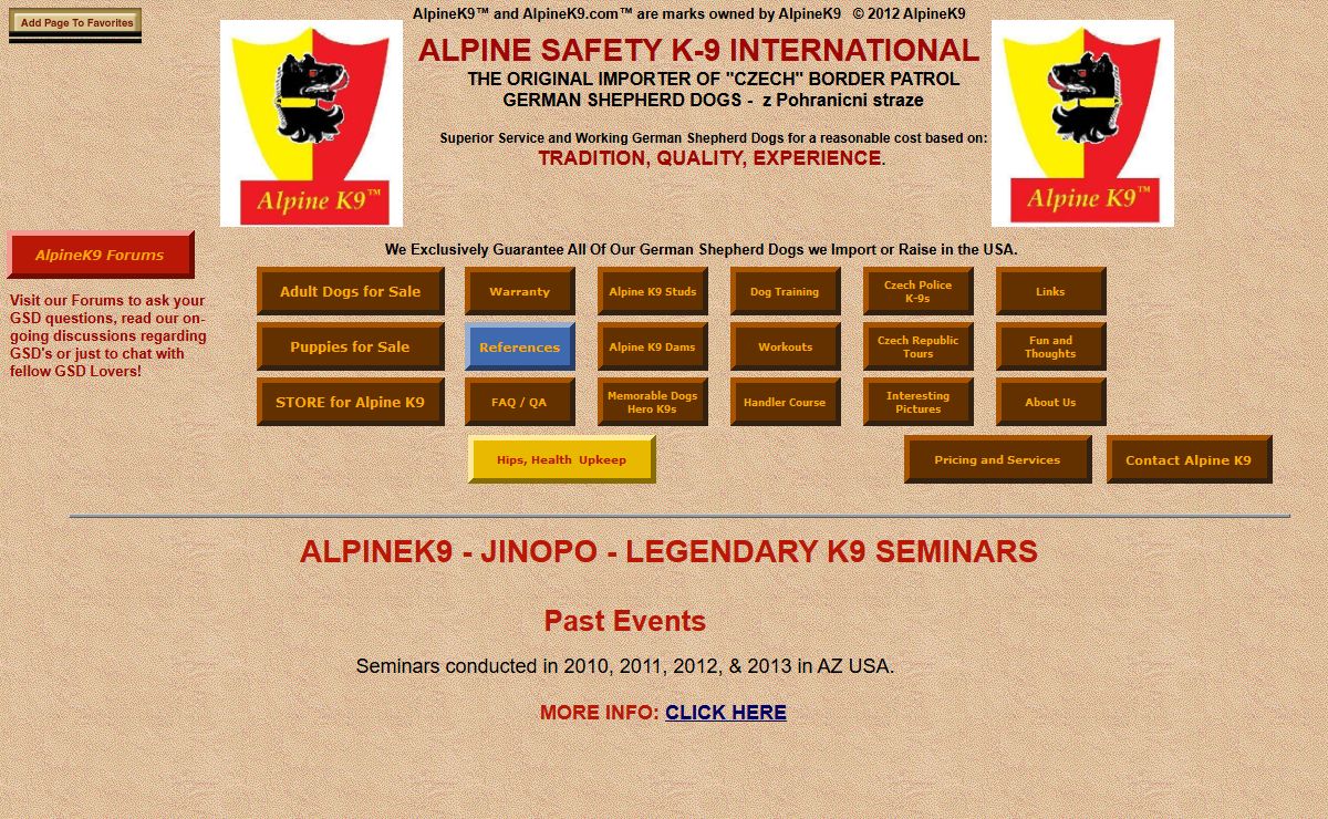 Czech German Shepherd Dogs from Alpine K9
