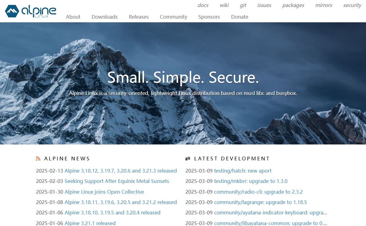index | Alpine Linux