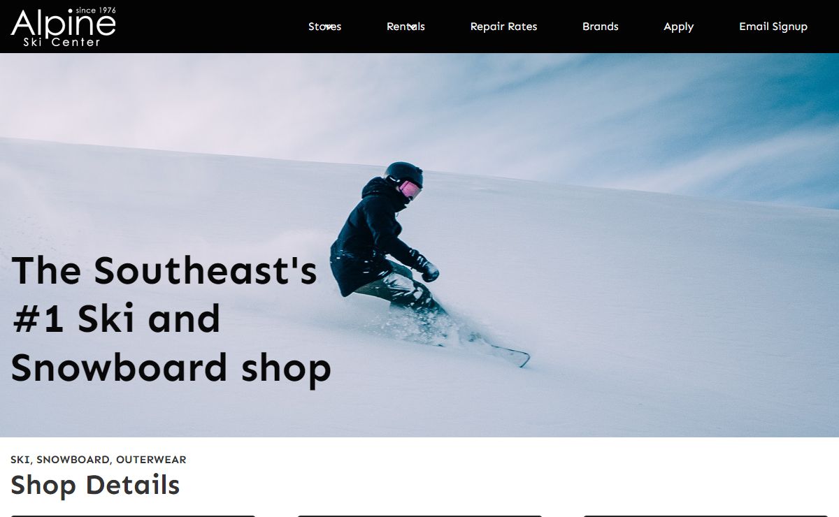 Alpine Ski Center | The Southeast's #1 Ski and Snowboard Shop