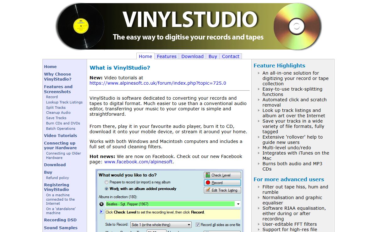 Record LPs and Tapes to CD and MP3 on your PC or Macintosh