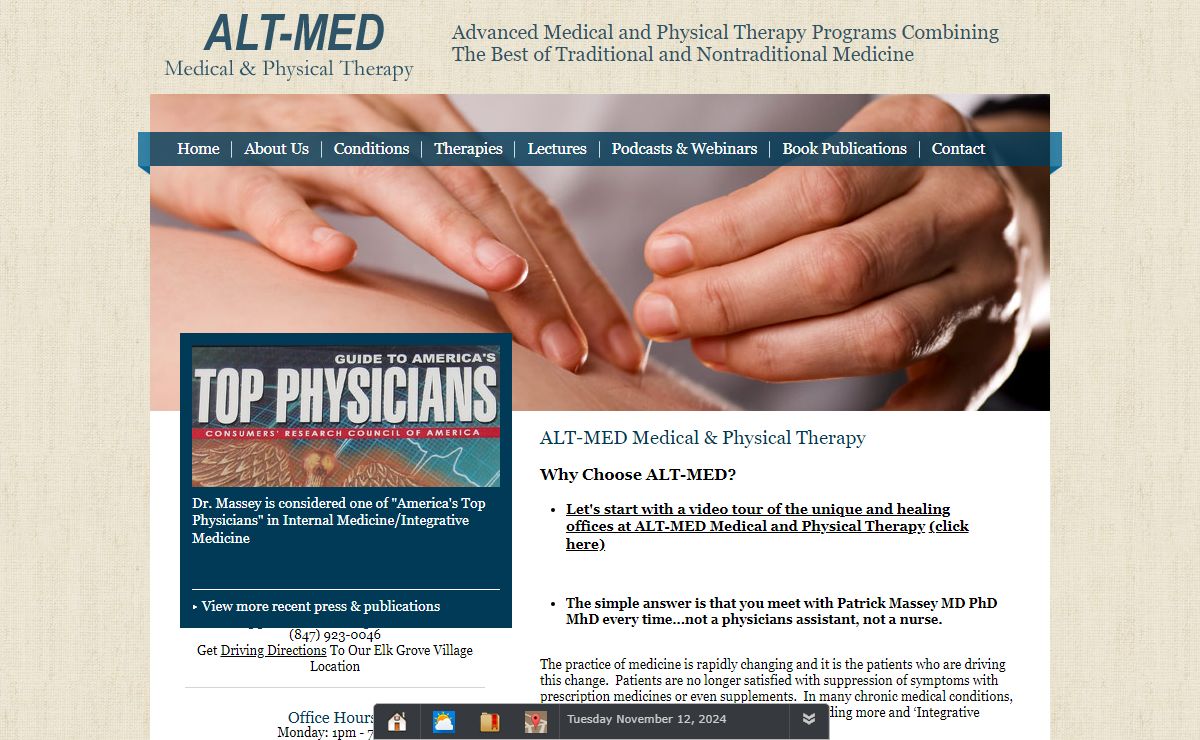 Alt-Med Medical and Physical Therapy Program - Welcome to Alt-Med