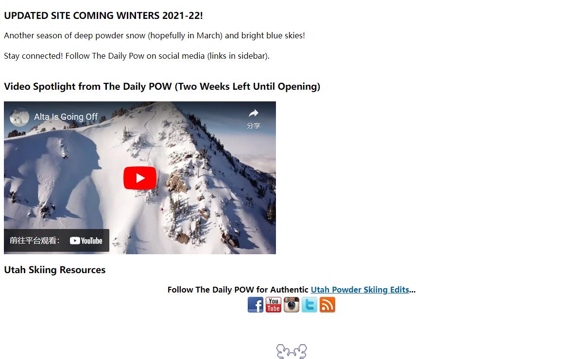 Alta Skiing Info | AltaCam est. 1996