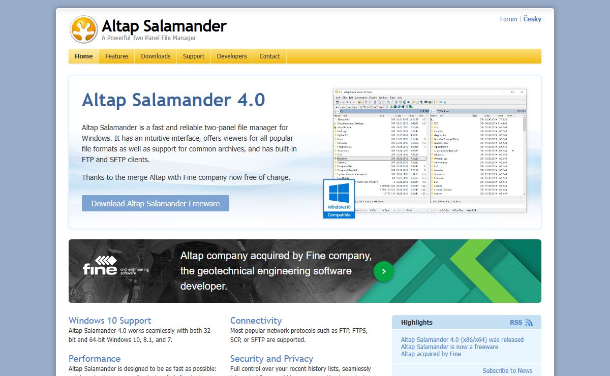Altap Salamander - Powerful Two Panel File Manager