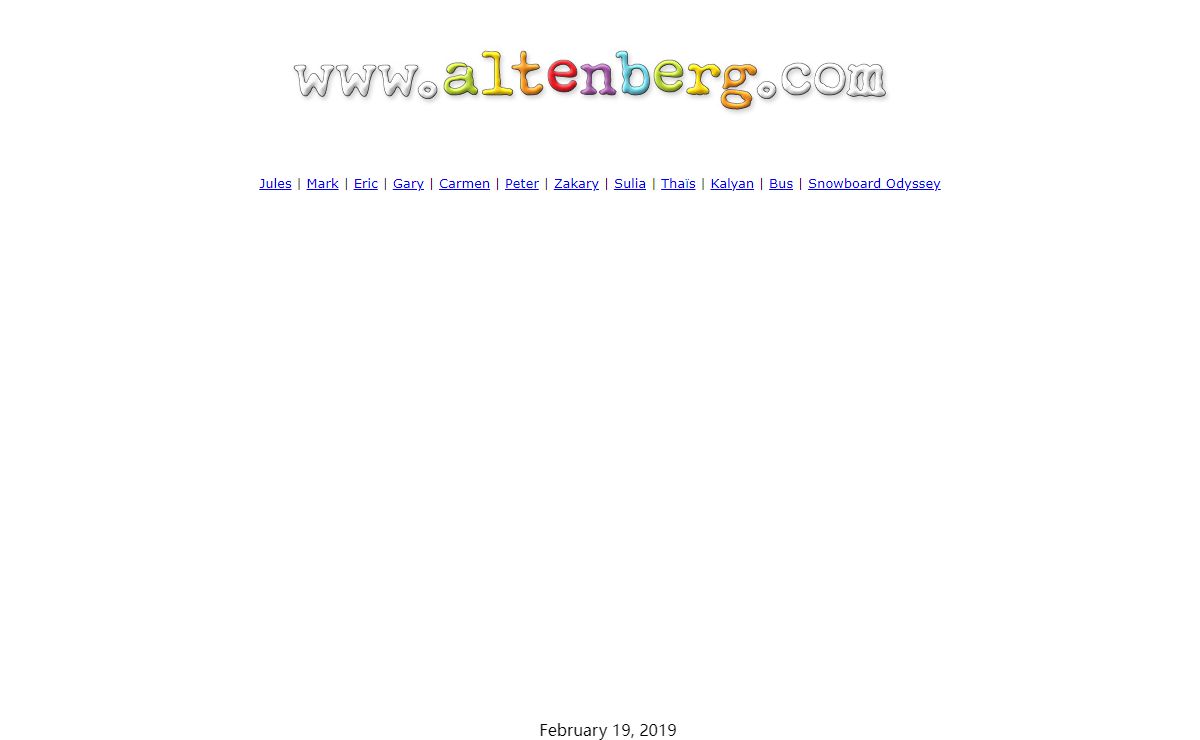 Altenberg Home Page