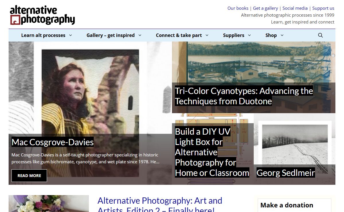 AlternativePhotography.com – Historical photographic methods in use today – the art, processes and techniques of alternative processes