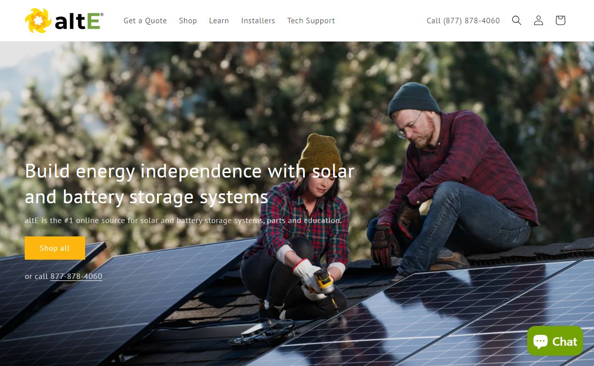 DIY Solar Power & Energy Storage Systems | altE