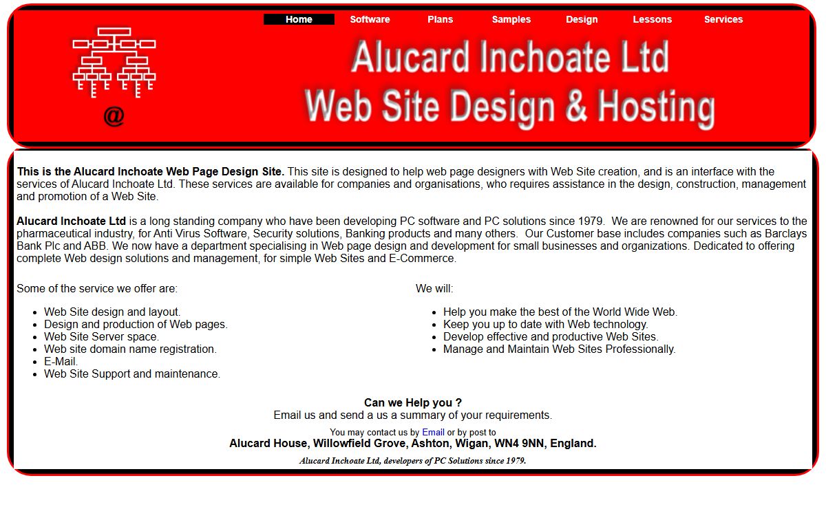 Web Site Design, Site Hosting, Internet Site Design and Web Site Management by Alucard Inchoate