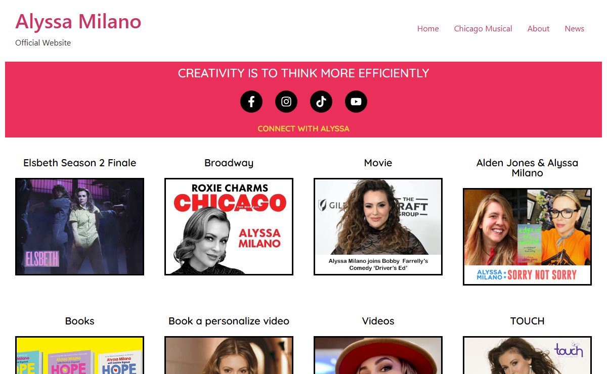 Alyssa Milano – Official Website