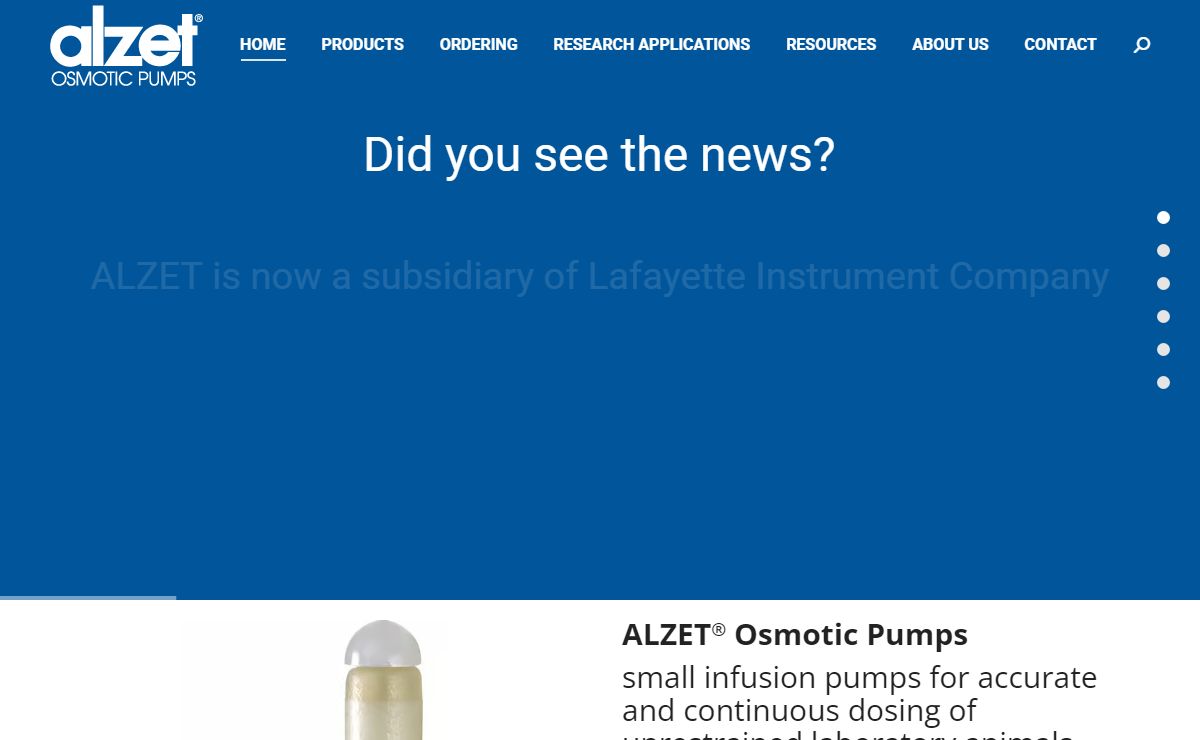 ALZET HOME - ALZET® Osmotic Pumps